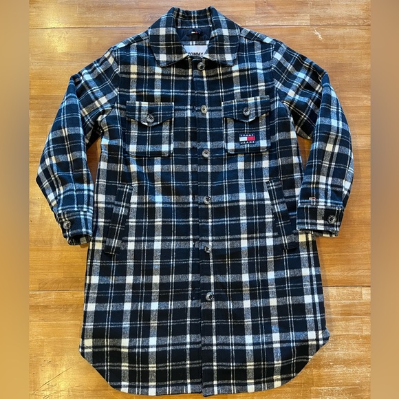 TOMMY HILFIGER Long Checkered Coat - Picture 5 of 13